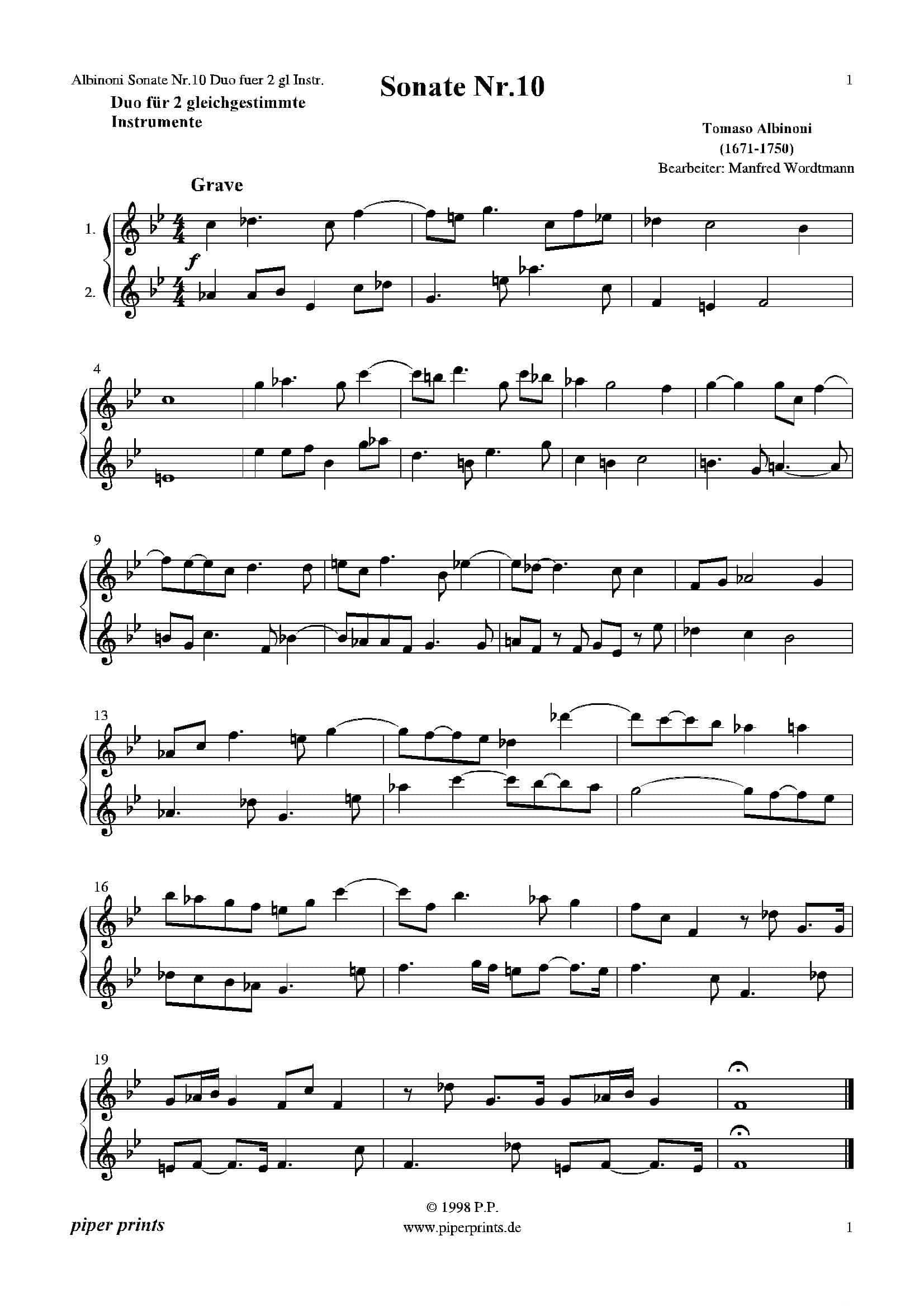 Sonate Nr.10（二重奏）-1